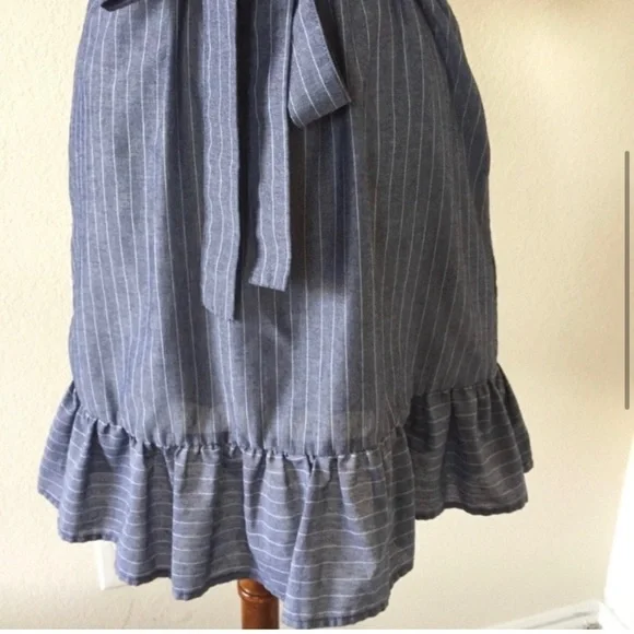 ECI Ruffle Sleeves Dress Gray Size XS - Picture 5 of 7